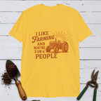 I Like Farming Tractor Sunburst Softstyle Tee