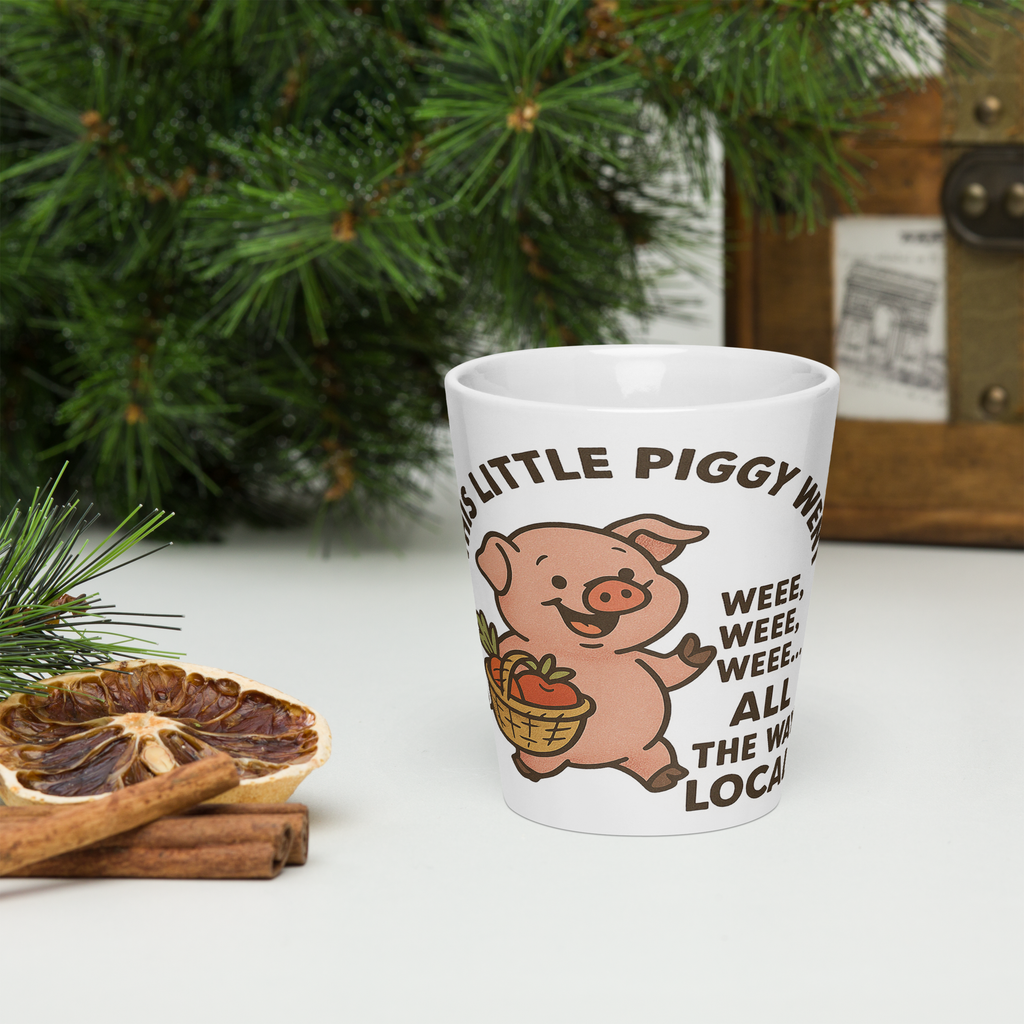 Wee Wee Piggy Latte mug